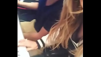 Preview 2 of Free Sluts Po - Blonde beauty downblouse reveals big areolas