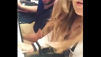 Preview 3 of Free Sluts Po - Blonde beauty downblouse reveals big areolas