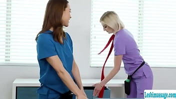 Preview 1 of Big Lond Full - Hot masseuse scissor fucks her co worker