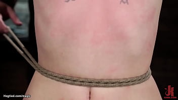 Preview 2 of Redtube America - Bound tattooed slave suspended