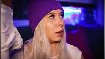Preview 1 of Sunlen Xxx - Horny blonde sucks her &#039_s cock and then gets on all fours to be fucked hard