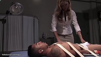 Preview 2 of Huge Milf Boobs - Black man fucked by shemale