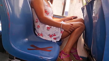 Preview 1 of Cid Office Purvi Fucking Videos - reto quitarse las bragas en el autobus