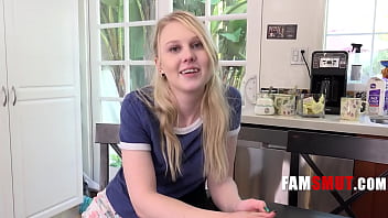 Preview 1 of Castig Pora - My Tiny Blonde Stepsis Gets Fucked Until She Can&#039_t Handle It - Lily Rader