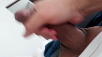 Preview 1 of Ragini Boobs - Cumming,  jacking off my uncircumcised cock,  closeup. November 23,  2024.