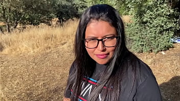Preview 2 of Tribadism Pee - Horny Latina sucks my cock for MONEY in a PUBLIC park!
