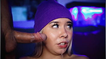 Preview 1 of Www Xxx Ggg Ocm - Blonde with a face full of hot cum keeps sucking her guy&#039_s cock so he fucks her again