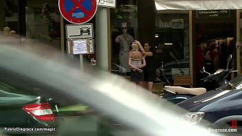 Preview 2 of Raq Xxx Hindi Videos - Blond gagged and bound in public