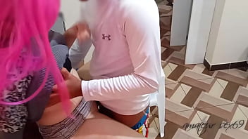 Preview 2 of Swingers Jealous - La secretaria latina tetona follada por el culo en su trabajo - no esperaba que su jefe la tuviera tan grande