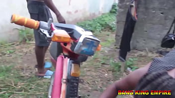 Preview 4 of Www Xdesi Com - AFRICAN HOUSE WIFE CAUGHT CHEATING ON HER HUSBAND AS SHE WENT TO WASH MOTORCYCLE - THE GANGSTER EAT HER PUSSY WITH BIG MONSTER COCK