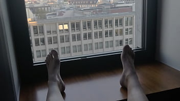 Preview 2 of Regia Cogiendo Con Su Schnauzer - masturbation hotel window 2