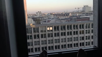 Preview 1 of Regia Cogiendo Con Su Schnauzer - masturbation hotel window 2