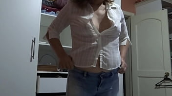 Preview 1 of Collage Girl Xxx Video Hd - I can&#039_t resist the excitement anymore and I ask my stepson to cum on my ass with my jeans on