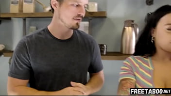 Preview 2 of Medical Prostate Exam - Pawg Coffee Shop Owner Payton Preslee Fucks Her New Coworker Before Giving Him A Job - Full Movie On FreeTaboo.Net
