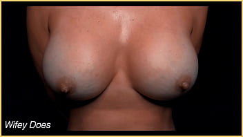 Preview 4 of Smokey Mouthes - Wifey getting her amazing tits wet in multiple bras - compilation video
