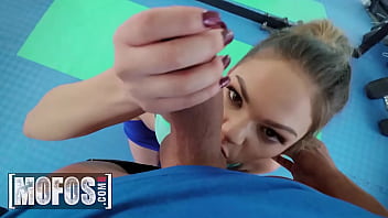 Preview 2 of Ava Adam Share Old Man - (Alex Legend) Comes To Gym Finds (Athena Faris) Looking At His Gym Start To Seduces Him - Mofos