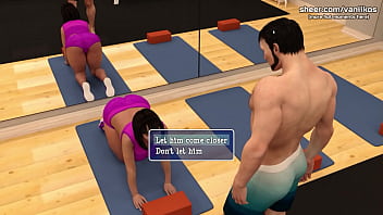 Preview 1 of Anal Aeroplane - Lily of the Valley | Big Tits MILF Let&#039_s Her Gym Trainer Fuck Her In The Ass and Creampie Her Just To Make His Girlfriend Jealous | My sexiest gameplay moments | Part #15