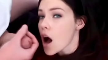 Preview 2 of Sun Ten - Sexy Brunette Felicia Eats Cum at Casting