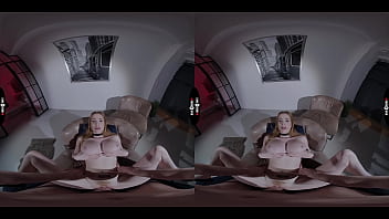 Preview 3 of Lisa Anna Hot Moms - DARK ROOM VR - Show Me Your QR Code On The Kitty