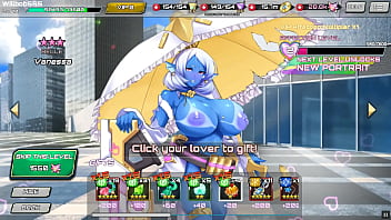 Preview 1 of A Wwwxnxm - SF Girls [PornPlay Gacha Hentai game] Ep.8 blue skin woman loses her virginity with my big cock