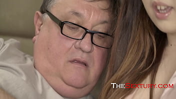 Preview 1 of Plant Insertion - No one sucks my tits like step grandpa