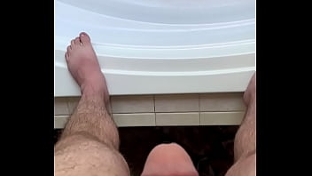 Preview 4 of Xnxx Dad And Me Amateur - Husband Pissing in the Bathtub in Slow-Motion
