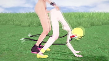 Preview 4 of Army Sex Xxxc - Pokemon - Teen Elesa has sex with futanari Flannery
