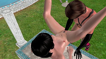 Preview 4 of Real For Money Sex Czech Street - 3D Animated Sex Video - Lesbian Girl Fisting in laying on table