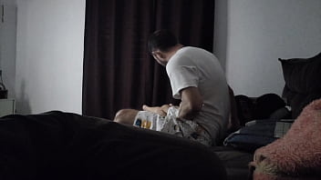 Preview 3 of Desi Milks Boobs - tia passo planejou para que pudesse dividir o sof&aacute_ com sobrinho passo