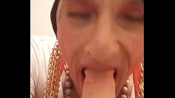 Preview 2 of Xxx Bf Hd Girl Bf Boy Oil - Christine sucks first dildo