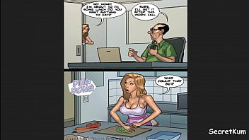 Preview 1 of Mobi Xxx Milf Mobi Xxxx - The Poker Game season 3 Ep. 2 - Cheating Wife sucked The Mailman&#039_s Big Black Cock then gave her husband a Kiss