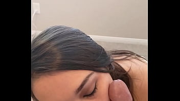 Preview 2 of Www Feme Fun - Just a facial - Massive cumshot covers Shy lynns smiling face