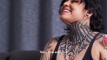Preview 1 of Sissy Boy Hantai - She makes me have sex with her because I can&#039_t pay the Tattoo