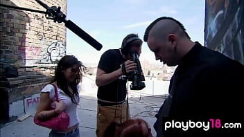 Preview 4 of Phim Set My Mp3 Download - Joanna Angel and her big boobed emo teen GFs love sex on rooftops outdoor