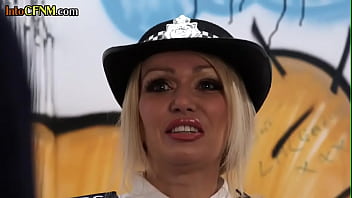 Preview 2 of Bdsm Hard Xxxx - CFNM uniformed police MILFS grouply wank cock in gloryhole