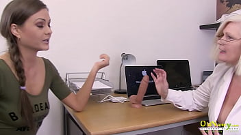 Preview 1 of Staliya Fernandes Sins - Lesbian bondage exercise in the office