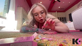 Preview 2 of Dever Bhabhe - Femdom Valentine&#039_s Day Vore: Tiny Candy Thieves Squished,  Crushed,  Swallowed in Hawaiian Bikini Top
