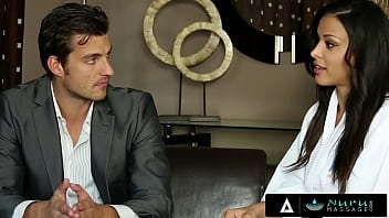 Preview 1 of Tegan Jane - NURU MASSAGE - Sexy Erotic Masseuse Deepthroats Him And Lets Him Smash Her During Bachelor&#039_s Party