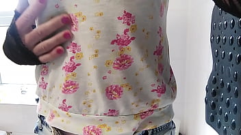 Preview 1 of Xxvideo2015 - Naughty girl wets herself and soaks shorts