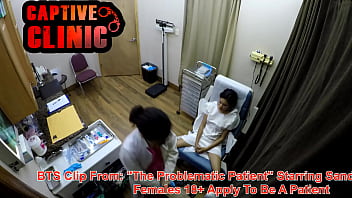 Preview 2 of Abducted Fuck - Naked Behind The Scenes From Sandra Chappelle The Problematic Patient,  Patients Attire Off,  Watch Entire Film At BondageClinic - Reup