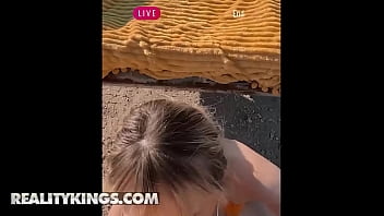 Preview 3 of Dani Danials Hardcore - (Lilly Bell) Gives A Footjob Gets A Facial From Random Guys A Creampie From (Scott Nails) - Reality Kings