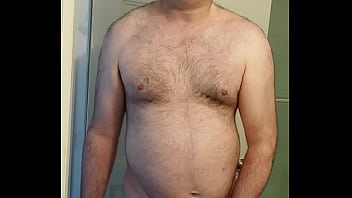 Preview 2 of Bhxxxxxxx Xxx - Nude Martin Lavall&eacute_e mastubates,  ejaculates and eats his sperm with his pink chastity device