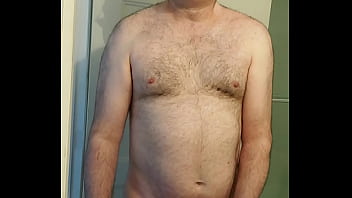 Preview 1 of Bhxxxxxxx Xxx - Nude Martin Lavall&eacute_e mastubates,  ejaculates and eats his sperm with his pink chastity device