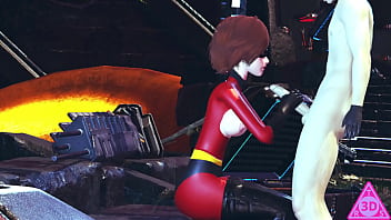 Preview 2 of Long Playing Sex Romantic - KOIKATSU The Incredibles Elastigirl,  have sex blowjob handjob and cumshot uncensored... Thereal3dstories