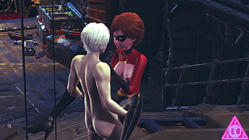 Preview 3 of Long Playing Sex Romantic - KOIKATSU The Incredibles Elastigirl,  have sex blowjob handjob and cumshot uncensored... Thereal3dstories