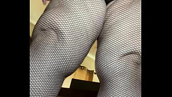 Preview 4 of Vidio Pornografico - AriesBBW in tight fishnet stockings