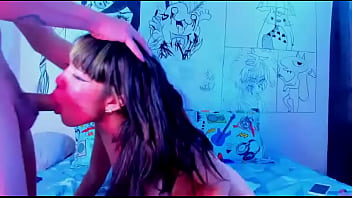 Preview 2 of Teen Dhugter - Boy fucks her girlfriend on webcam for money