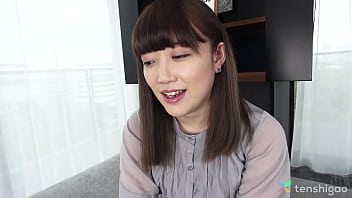 Preview 1 of Urdo Desi - Amateur Tokyo model,  Nagisa Katagiri strips naked for couch casting interview and sucks our cameraman&#039_s cock. UNCENSORED pussy fingering and pussy licking. pt2