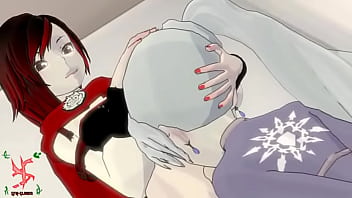 Preview 3 of Deflower A Virgin - Ruby Rose using Weiss&#039_ face as her personal onahole - SFMslayer