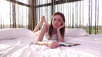 Preview 1 of Kortney Kane Pool Sex - First Anal for 18yo Beauty Agata Briz Weighing Only 40 Kilograms with Stepdaddy VG084